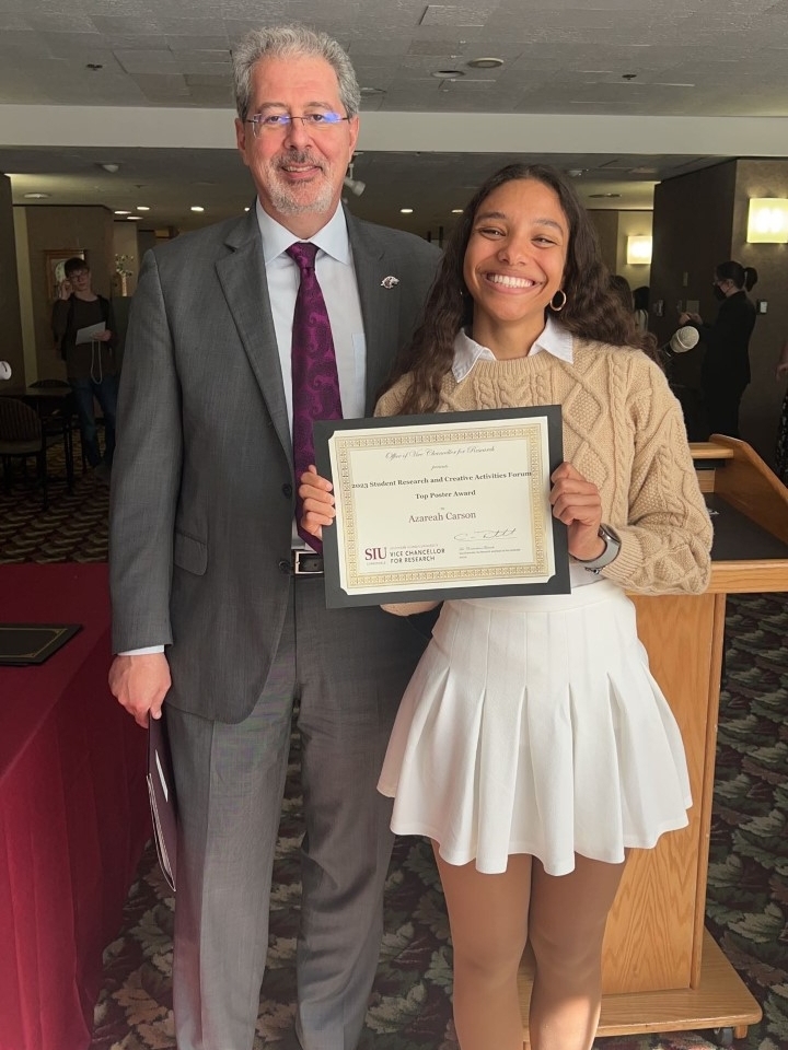 Dr. Tsatsoulis with 2023 SCRAF Awardee